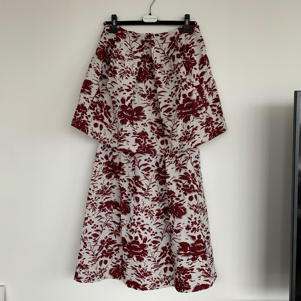 Nikki Chasin 2 Piece Tiered Floral Dress